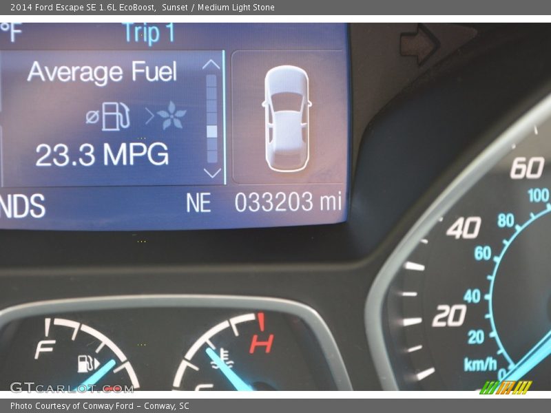 Sunset / Medium Light Stone 2014 Ford Escape SE 1.6L EcoBoost