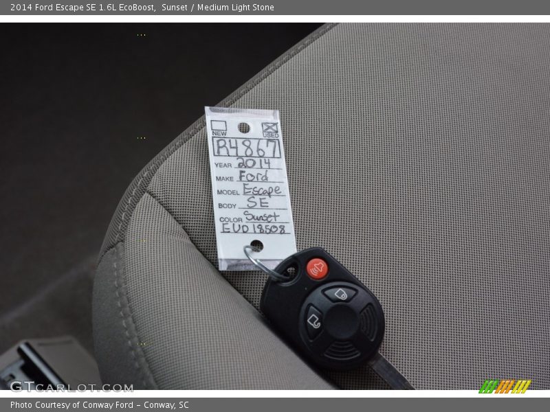 Sunset / Medium Light Stone 2014 Ford Escape SE 1.6L EcoBoost