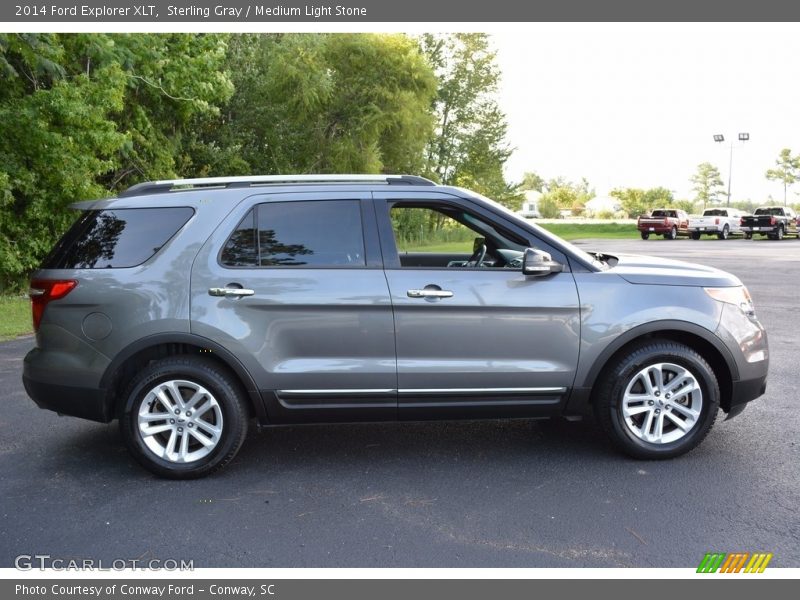 Sterling Gray / Medium Light Stone 2014 Ford Explorer XLT