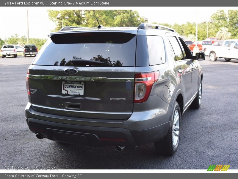 Sterling Gray / Medium Light Stone 2014 Ford Explorer XLT