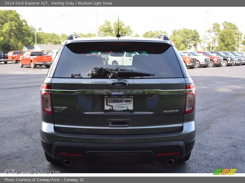 Sterling Gray / Medium Light Stone 2014 Ford Explorer XLT