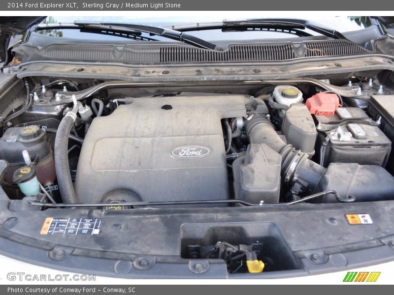 Sterling Gray / Medium Light Stone 2014 Ford Explorer XLT
