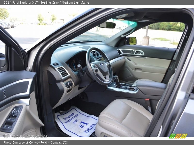 Sterling Gray / Medium Light Stone 2014 Ford Explorer XLT