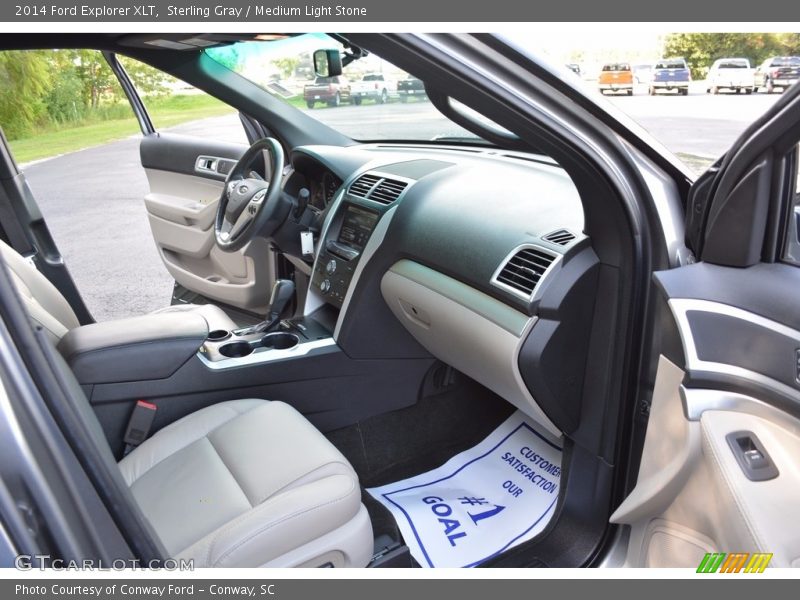 Sterling Gray / Medium Light Stone 2014 Ford Explorer XLT