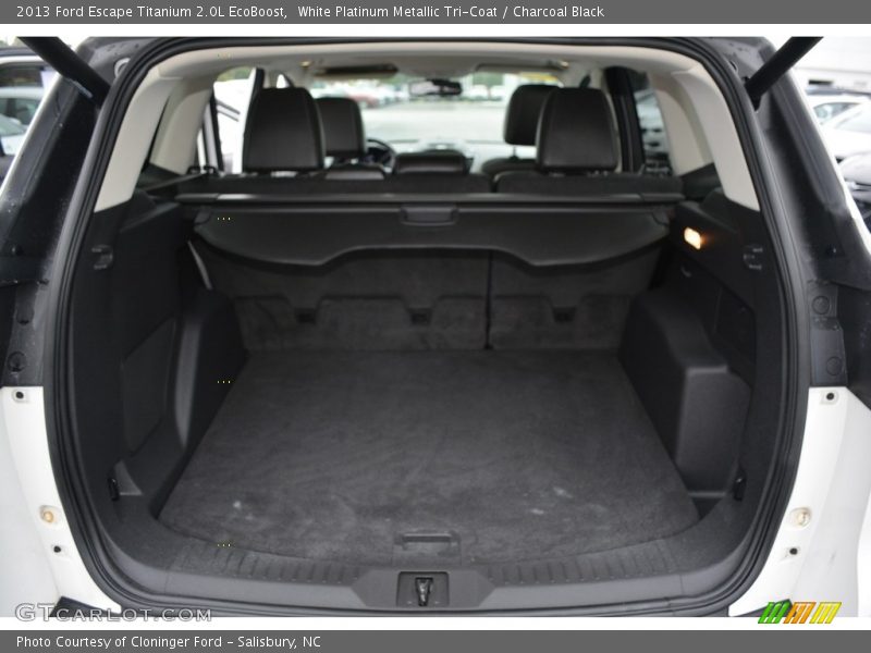 White Platinum Metallic Tri-Coat / Charcoal Black 2013 Ford Escape Titanium 2.0L EcoBoost
