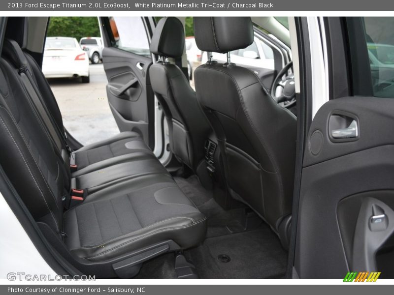 White Platinum Metallic Tri-Coat / Charcoal Black 2013 Ford Escape Titanium 2.0L EcoBoost