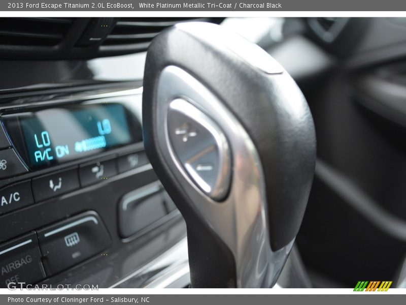 White Platinum Metallic Tri-Coat / Charcoal Black 2013 Ford Escape Titanium 2.0L EcoBoost