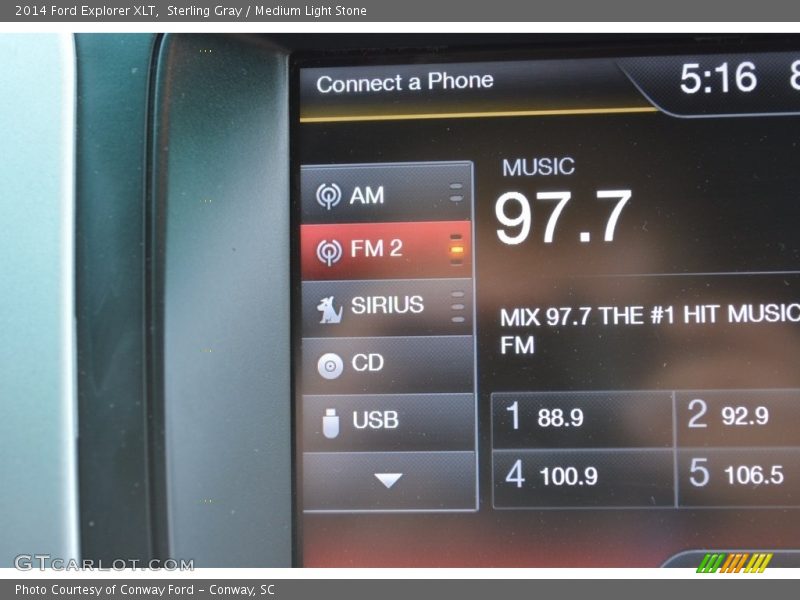 Sterling Gray / Medium Light Stone 2014 Ford Explorer XLT