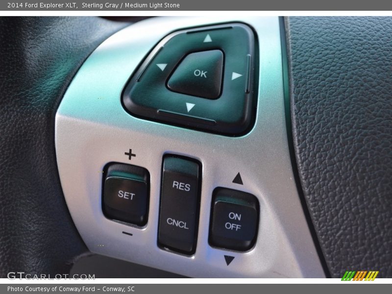 Sterling Gray / Medium Light Stone 2014 Ford Explorer XLT
