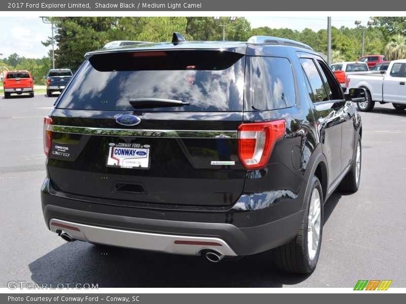 Shadow Black / Medium Light Camel 2017 Ford Explorer Limited