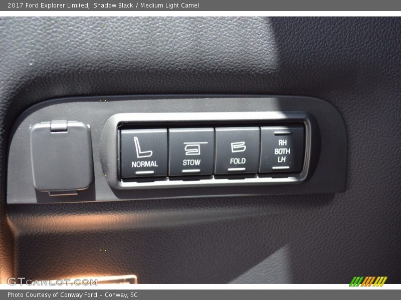 Shadow Black / Medium Light Camel 2017 Ford Explorer Limited