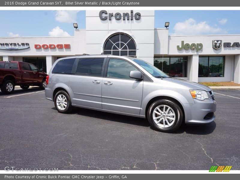 Billet Silver Metallic / Black/Light Graystone 2016 Dodge Grand Caravan SXT