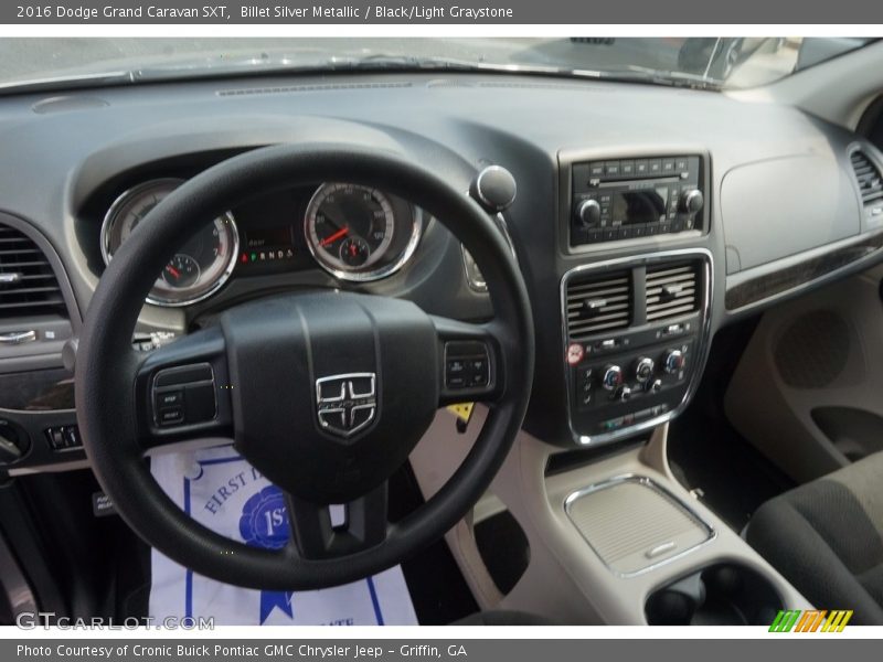 Billet Silver Metallic / Black/Light Graystone 2016 Dodge Grand Caravan SXT