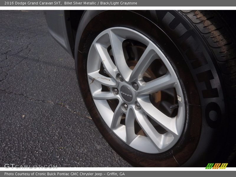 Billet Silver Metallic / Black/Light Graystone 2016 Dodge Grand Caravan SXT