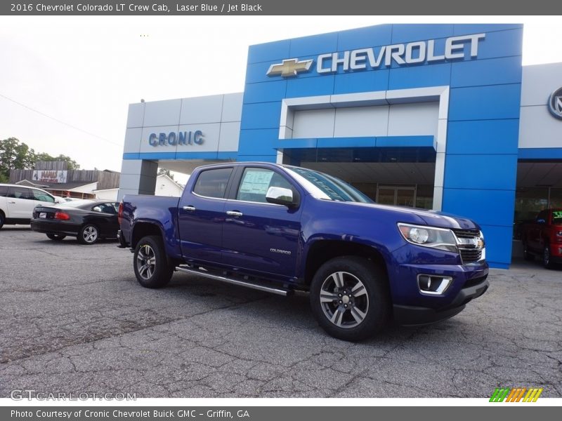 Laser Blue / Jet Black 2016 Chevrolet Colorado LT Crew Cab