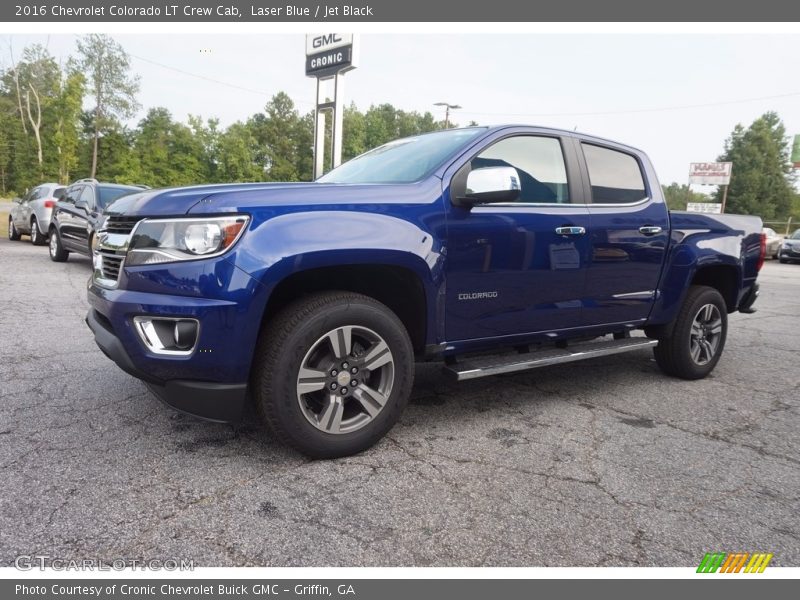 Laser Blue / Jet Black 2016 Chevrolet Colorado LT Crew Cab