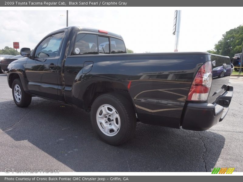 Black Sand Pearl / Graphite Gray 2009 Toyota Tacoma Regular Cab