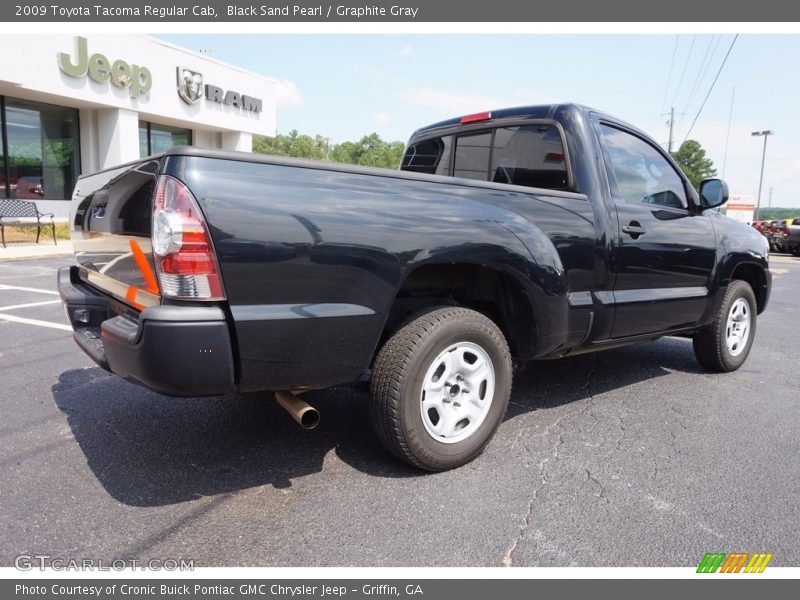 Black Sand Pearl / Graphite Gray 2009 Toyota Tacoma Regular Cab