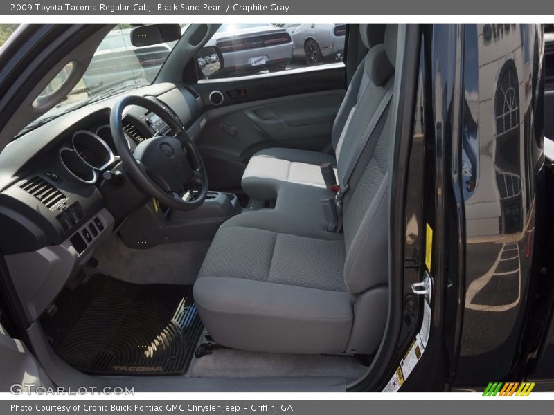 Black Sand Pearl / Graphite Gray 2009 Toyota Tacoma Regular Cab