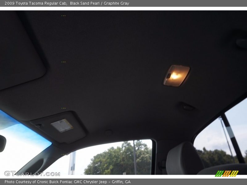 Black Sand Pearl / Graphite Gray 2009 Toyota Tacoma Regular Cab