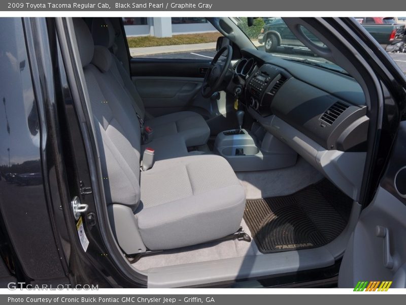 Black Sand Pearl / Graphite Gray 2009 Toyota Tacoma Regular Cab