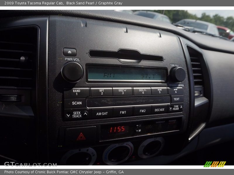 Black Sand Pearl / Graphite Gray 2009 Toyota Tacoma Regular Cab
