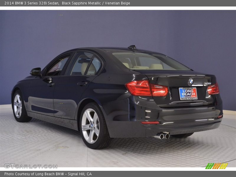 Black Sapphire Metallic / Venetian Beige 2014 BMW 3 Series 328i Sedan