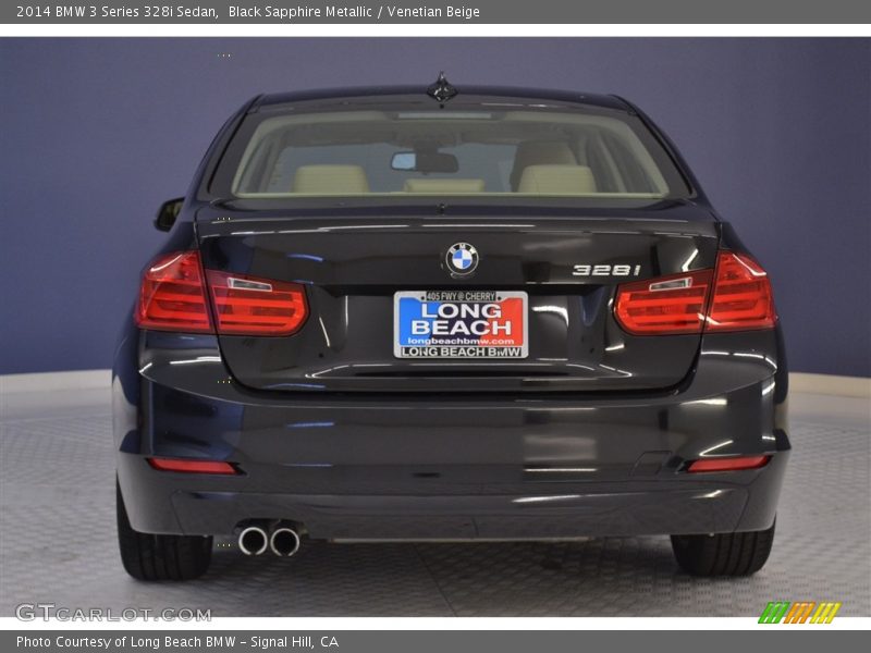 Black Sapphire Metallic / Venetian Beige 2014 BMW 3 Series 328i Sedan