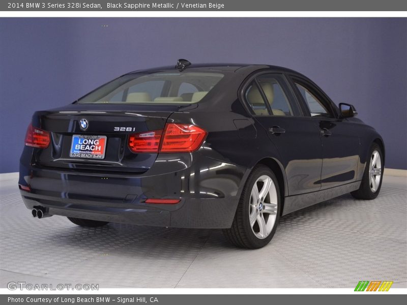 Black Sapphire Metallic / Venetian Beige 2014 BMW 3 Series 328i Sedan