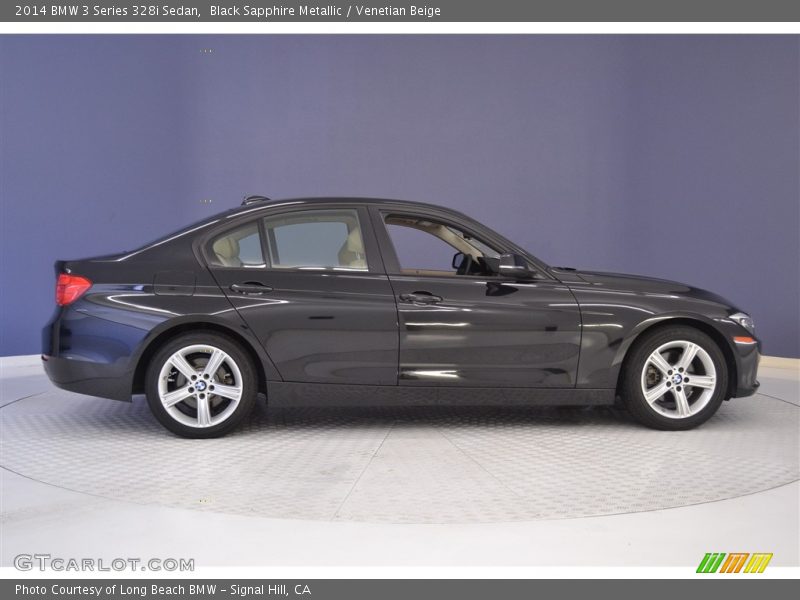 Black Sapphire Metallic / Venetian Beige 2014 BMW 3 Series 328i Sedan