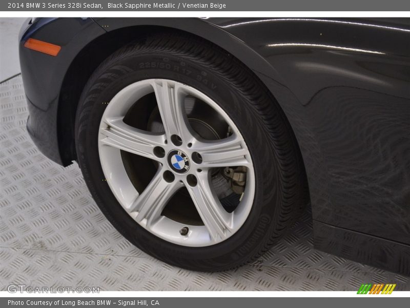 Black Sapphire Metallic / Venetian Beige 2014 BMW 3 Series 328i Sedan