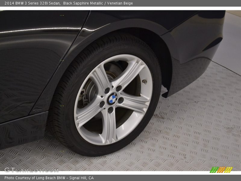 Black Sapphire Metallic / Venetian Beige 2014 BMW 3 Series 328i Sedan