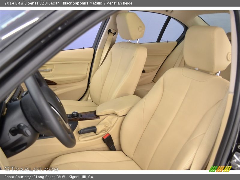 Black Sapphire Metallic / Venetian Beige 2014 BMW 3 Series 328i Sedan