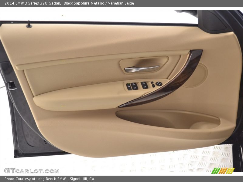 Black Sapphire Metallic / Venetian Beige 2014 BMW 3 Series 328i Sedan