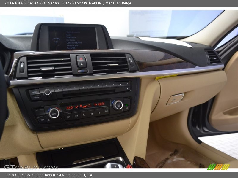 Black Sapphire Metallic / Venetian Beige 2014 BMW 3 Series 328i Sedan