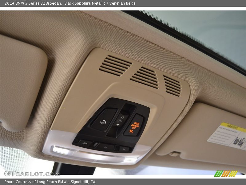 Black Sapphire Metallic / Venetian Beige 2014 BMW 3 Series 328i Sedan