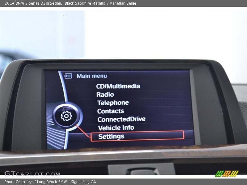 Black Sapphire Metallic / Venetian Beige 2014 BMW 3 Series 328i Sedan