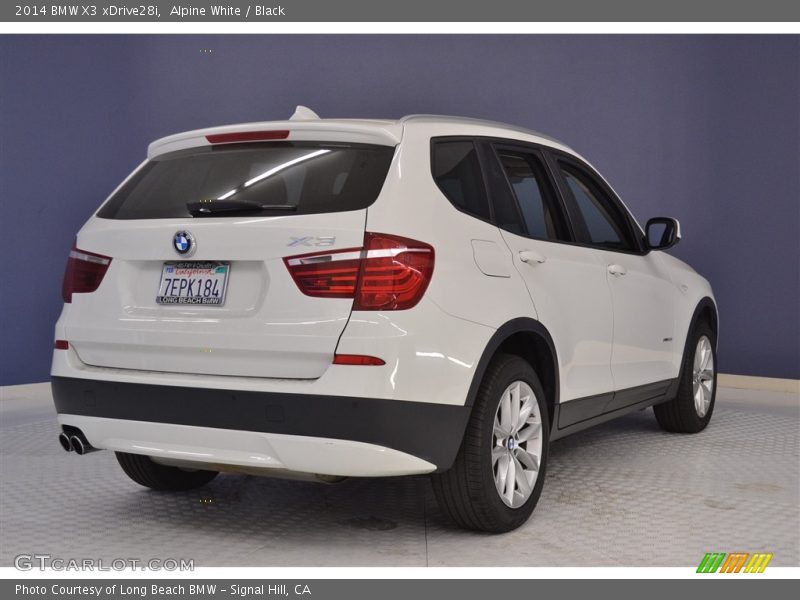 Alpine White / Black 2014 BMW X3 xDrive28i