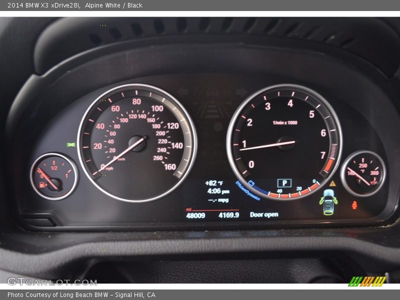 Alpine White / Black 2014 BMW X3 xDrive28i