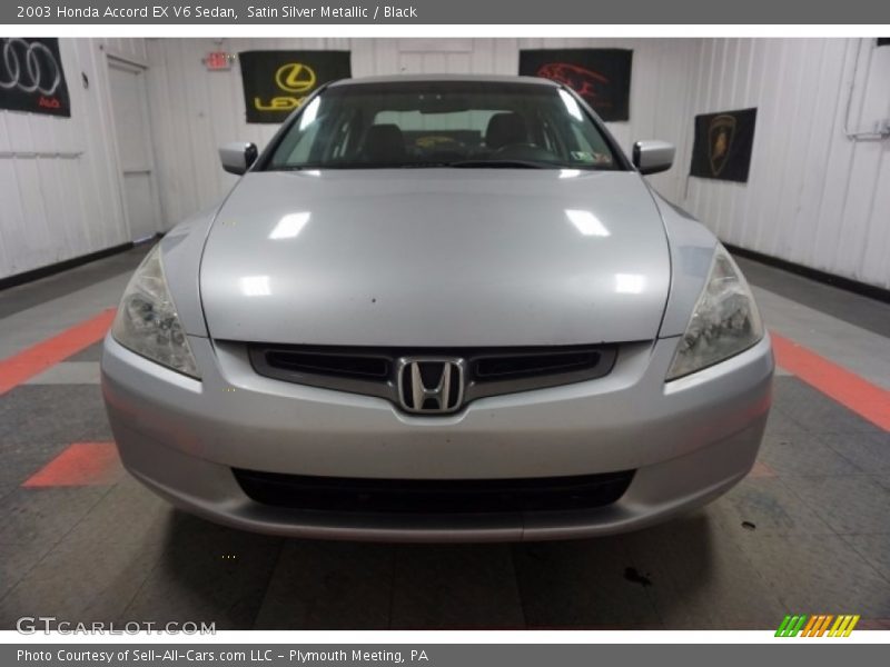 Satin Silver Metallic / Black 2003 Honda Accord EX V6 Sedan