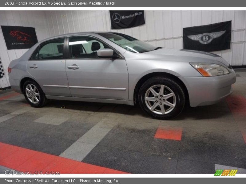 Satin Silver Metallic / Black 2003 Honda Accord EX V6 Sedan