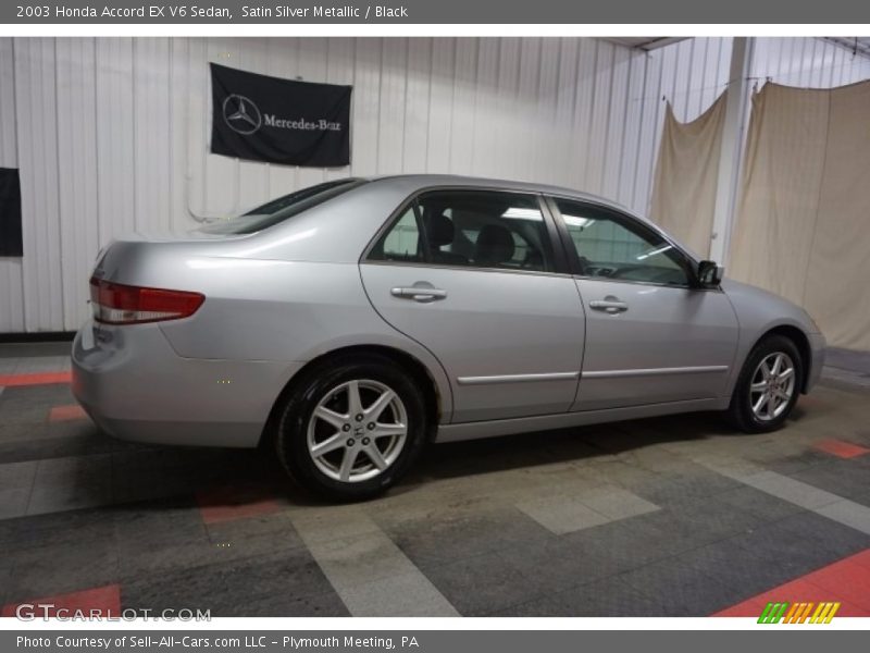 Satin Silver Metallic / Black 2003 Honda Accord EX V6 Sedan