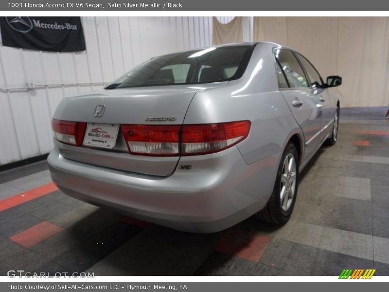 Satin Silver Metallic / Black 2003 Honda Accord EX V6 Sedan