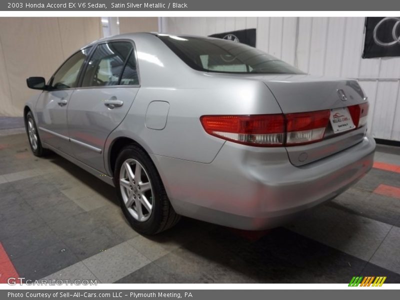 Satin Silver Metallic / Black 2003 Honda Accord EX V6 Sedan