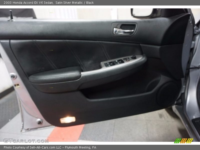 Satin Silver Metallic / Black 2003 Honda Accord EX V6 Sedan