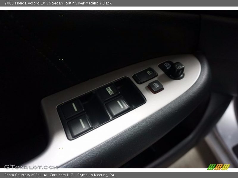 Satin Silver Metallic / Black 2003 Honda Accord EX V6 Sedan