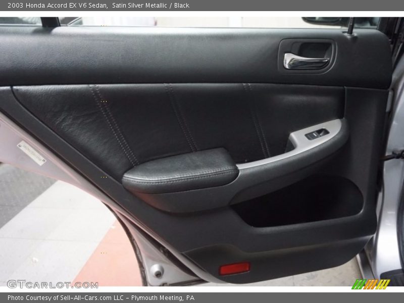 Satin Silver Metallic / Black 2003 Honda Accord EX V6 Sedan