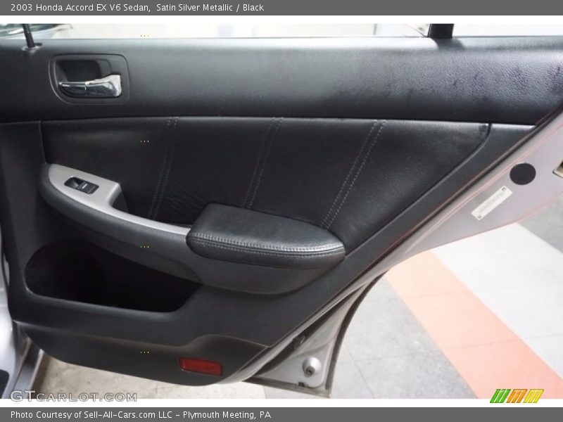 Satin Silver Metallic / Black 2003 Honda Accord EX V6 Sedan