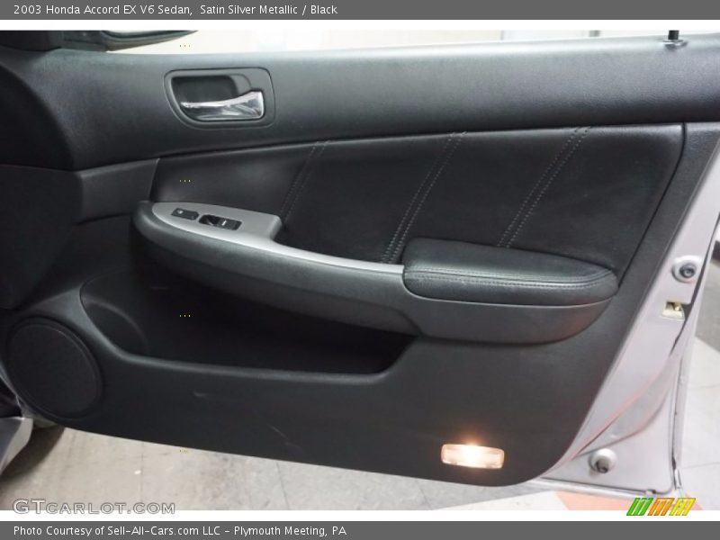 Satin Silver Metallic / Black 2003 Honda Accord EX V6 Sedan