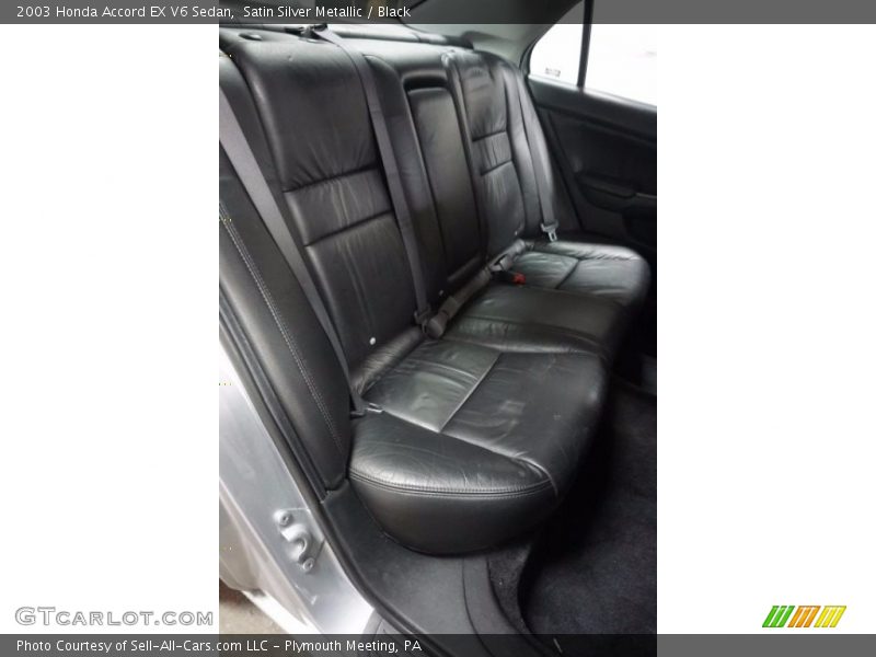 Satin Silver Metallic / Black 2003 Honda Accord EX V6 Sedan